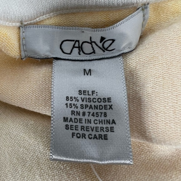 Caché Yellow Black Geometric Skinny Mini Skirt Size Medium Women’s - Picture 2 of 5